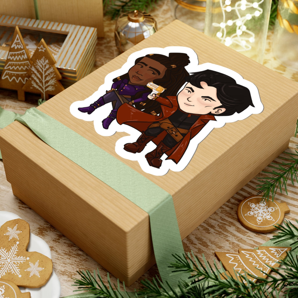Grey and Minn Sticker (Chibi-Style)