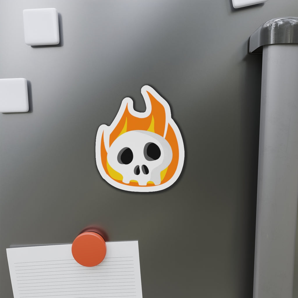 Flaming Skull Magnet