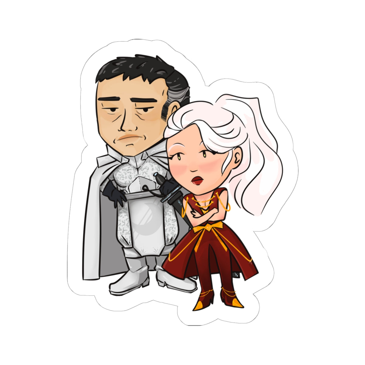 Dalia and Rook Sticker (Chibi-Style)