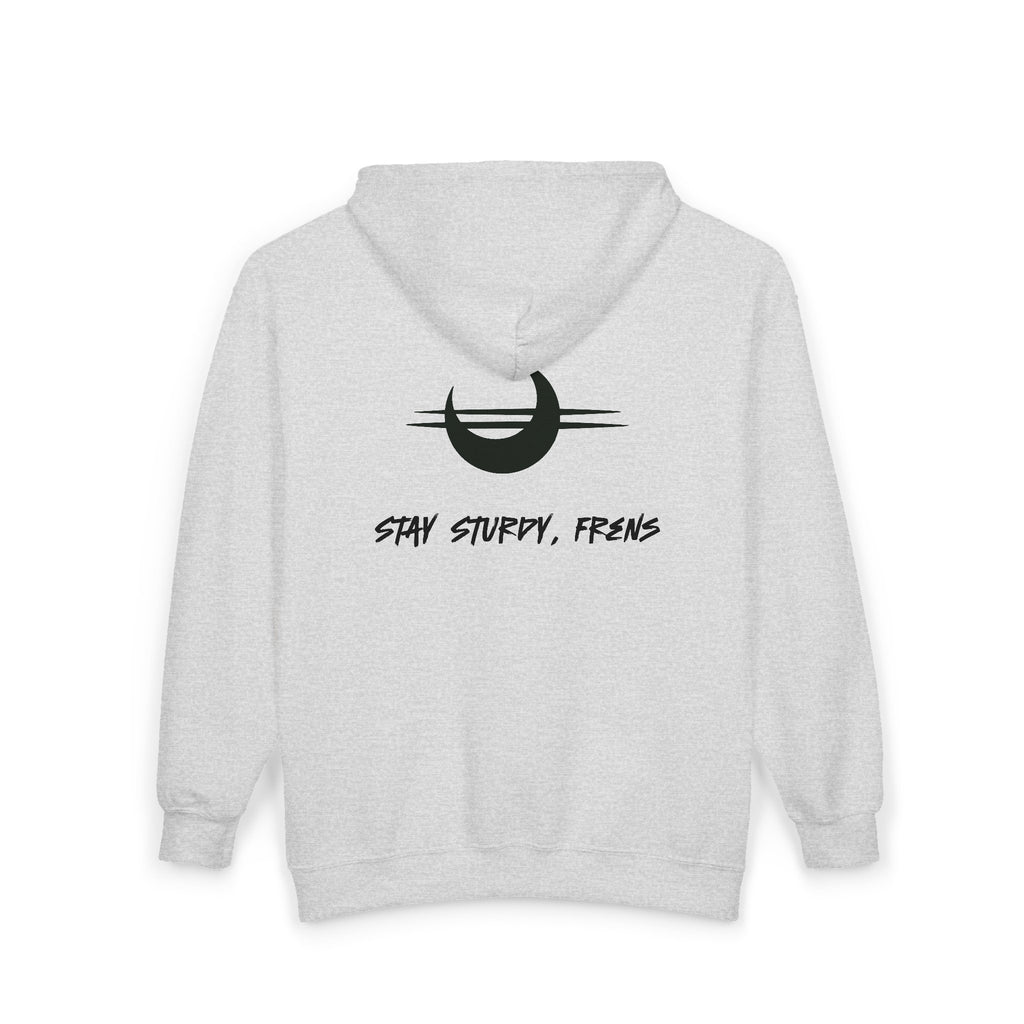 Stay Sturdy, Frens Crest Zip Hoodie