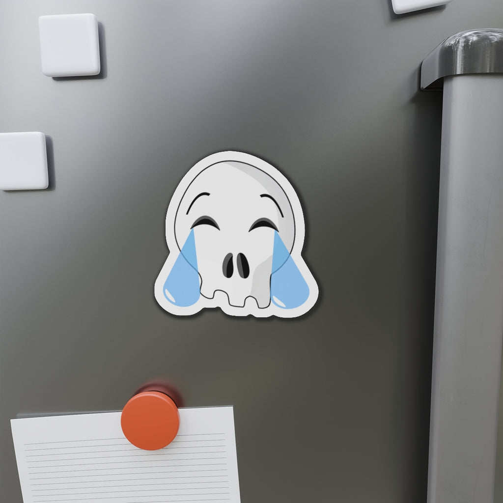 Laughing Crying Skull Magnet