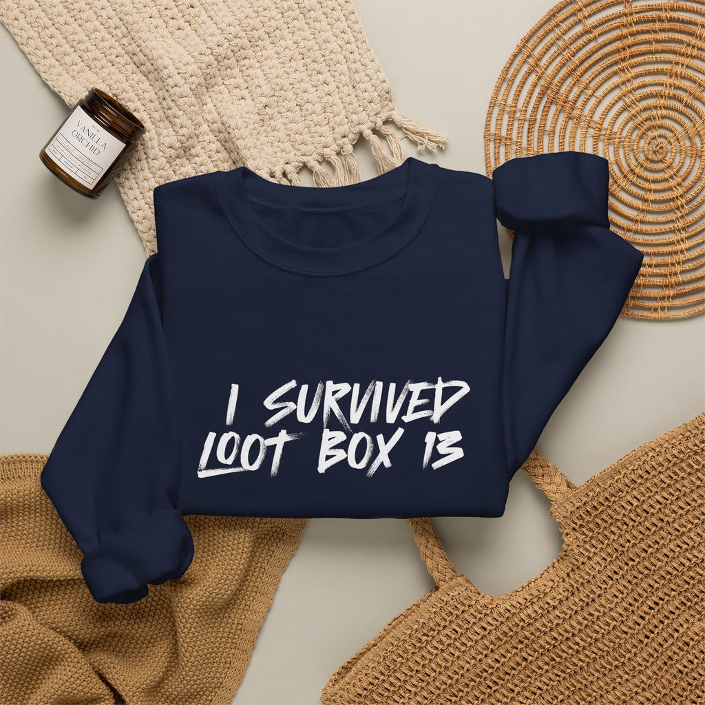 I Survived Loot Box 13 Crewneck Sweatshirt - Colors