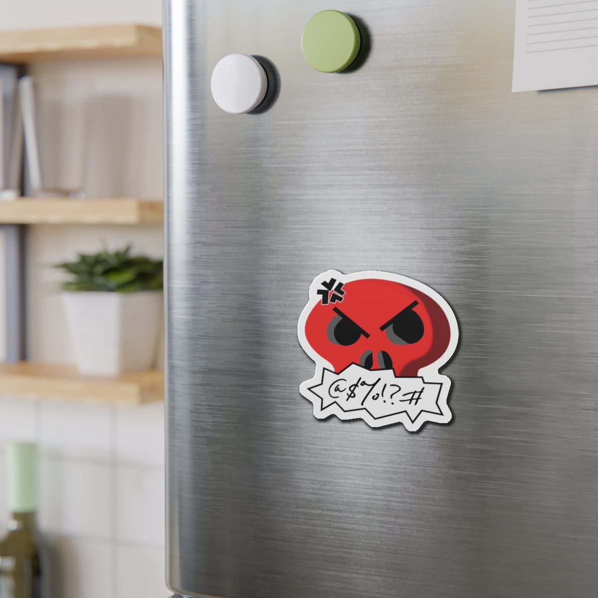 Cursing Skull Magnet