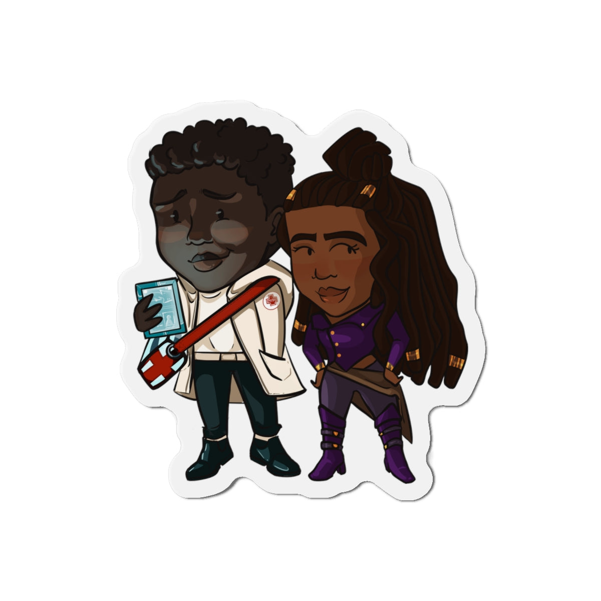 Minn and Farlow Magnet (Chibi-Style)