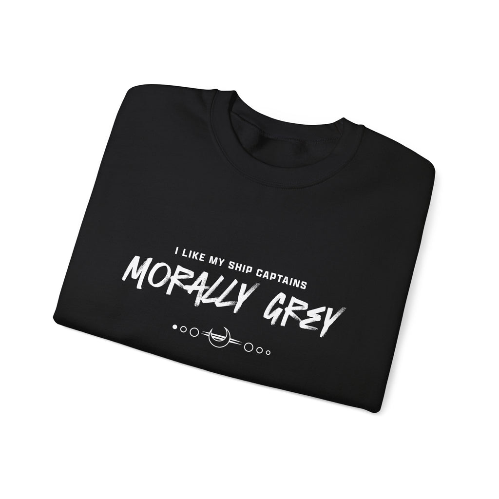 I Like My Ship Captains Morally Grey Crewneck Sweatshirt