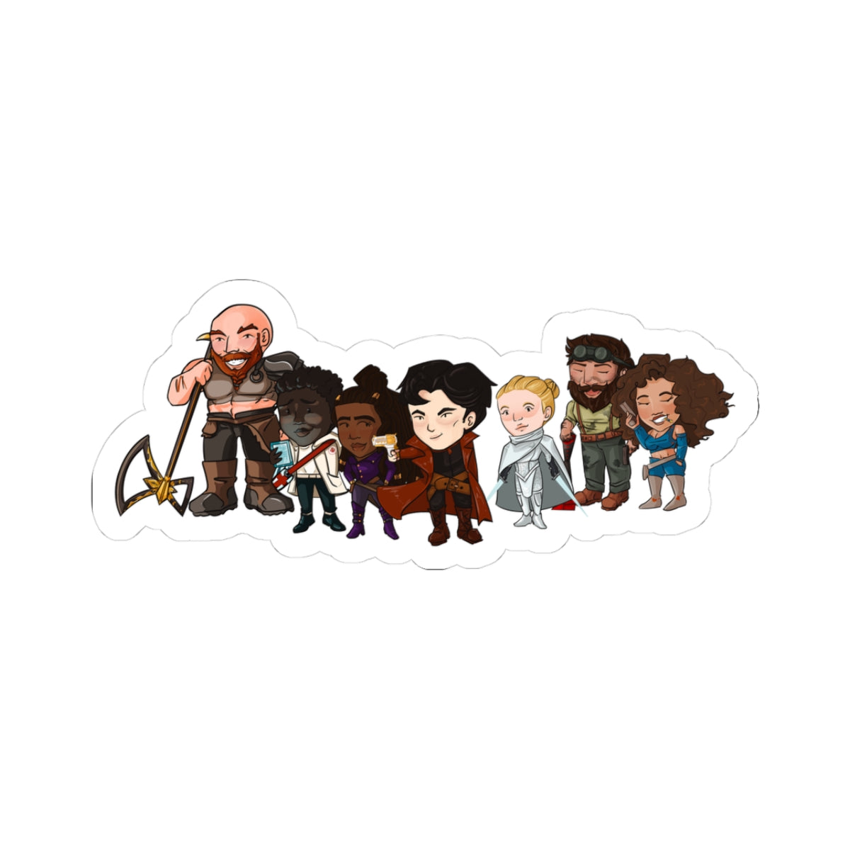 The Crew Sticker (Chibi-Style)