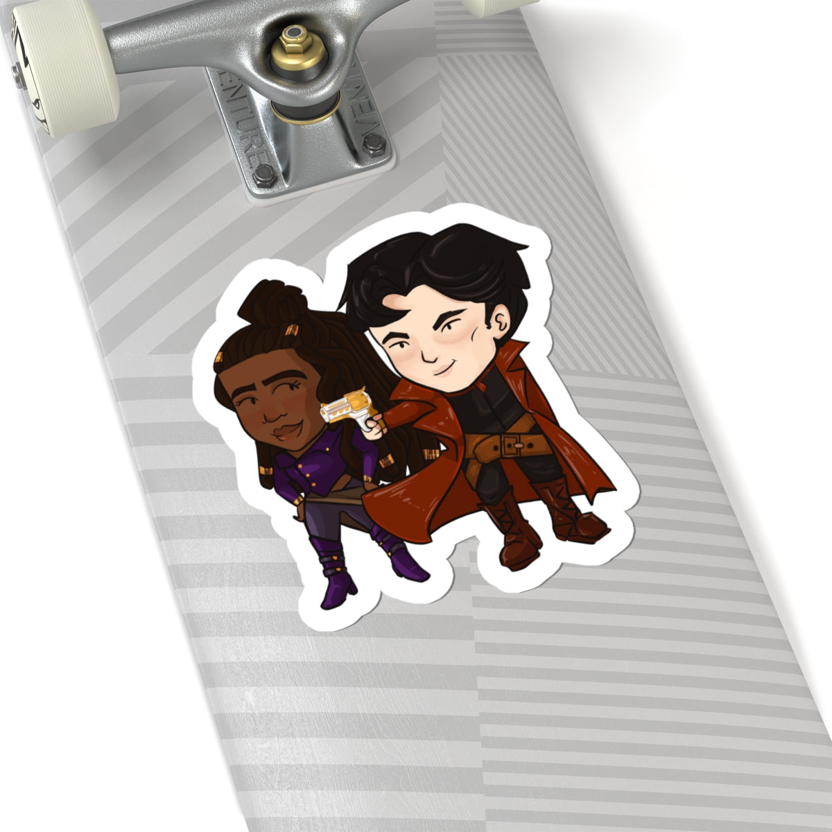 Grey and Minn Sticker (Chibi-Style)