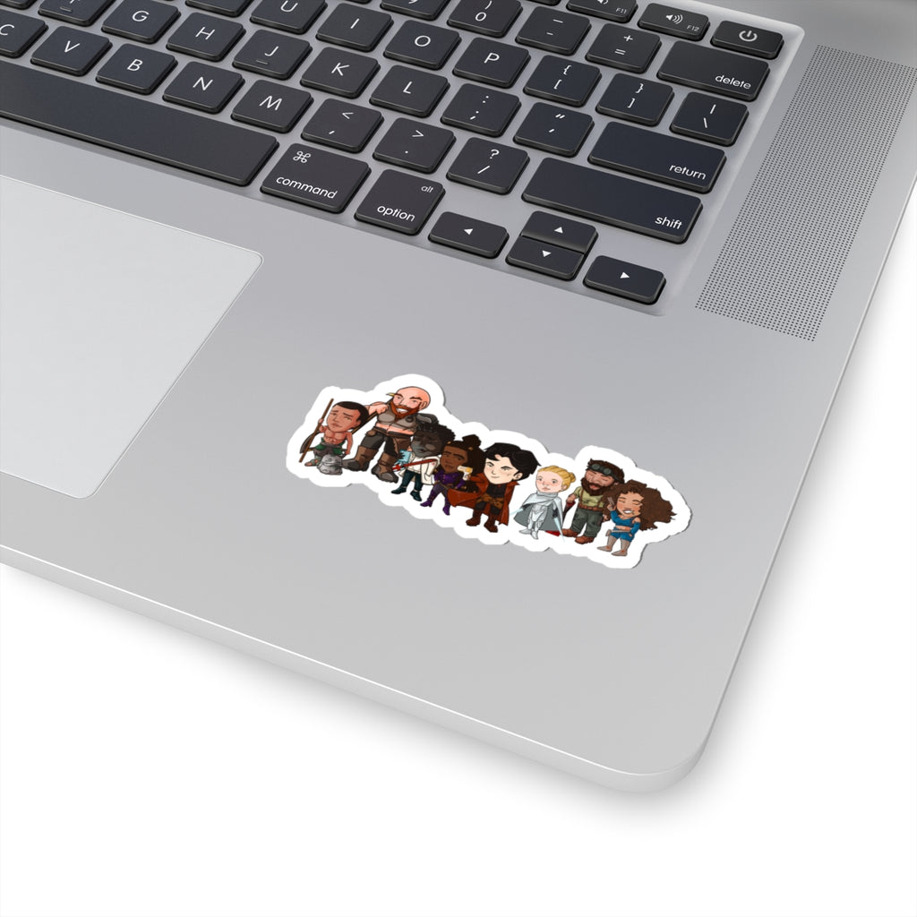 The Crew with Eddie and Little Izzy Sticker (Chibi-Style)