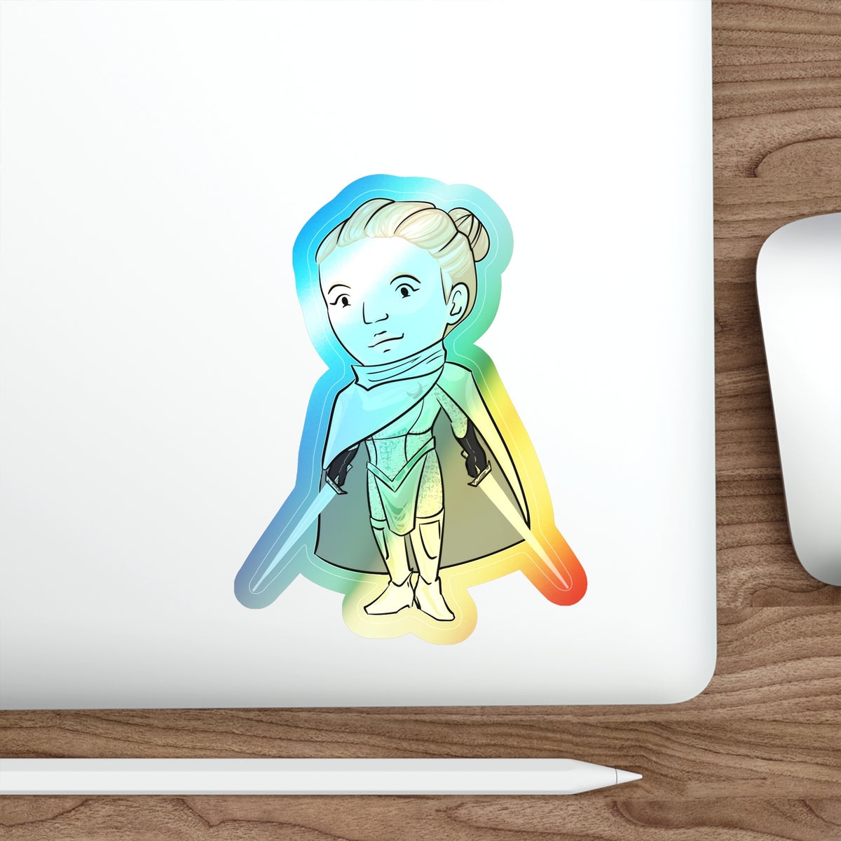 Dot Holographic Sticker (Chibi-Style)