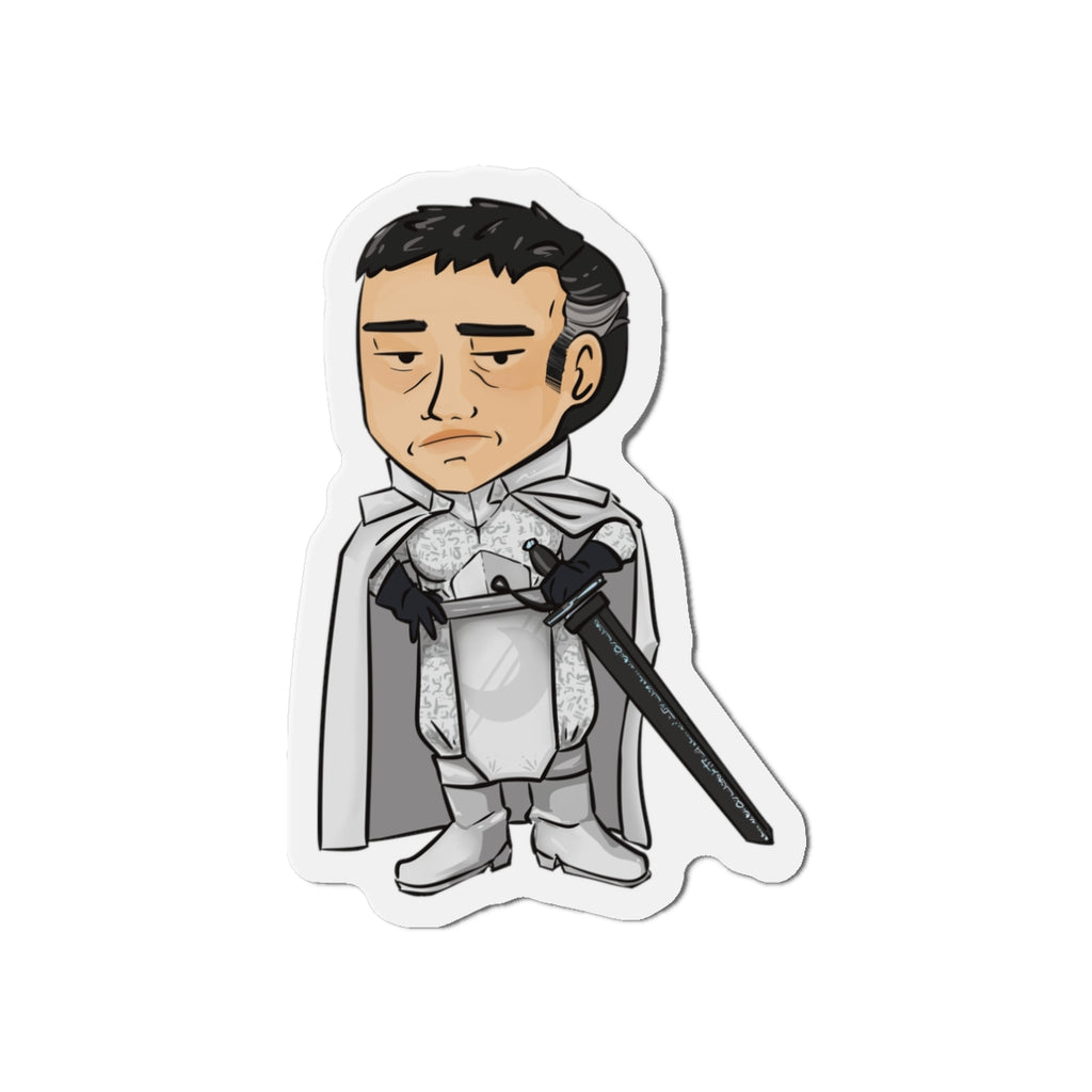 Rook with Black Sword Magnet (Chibi-Style)