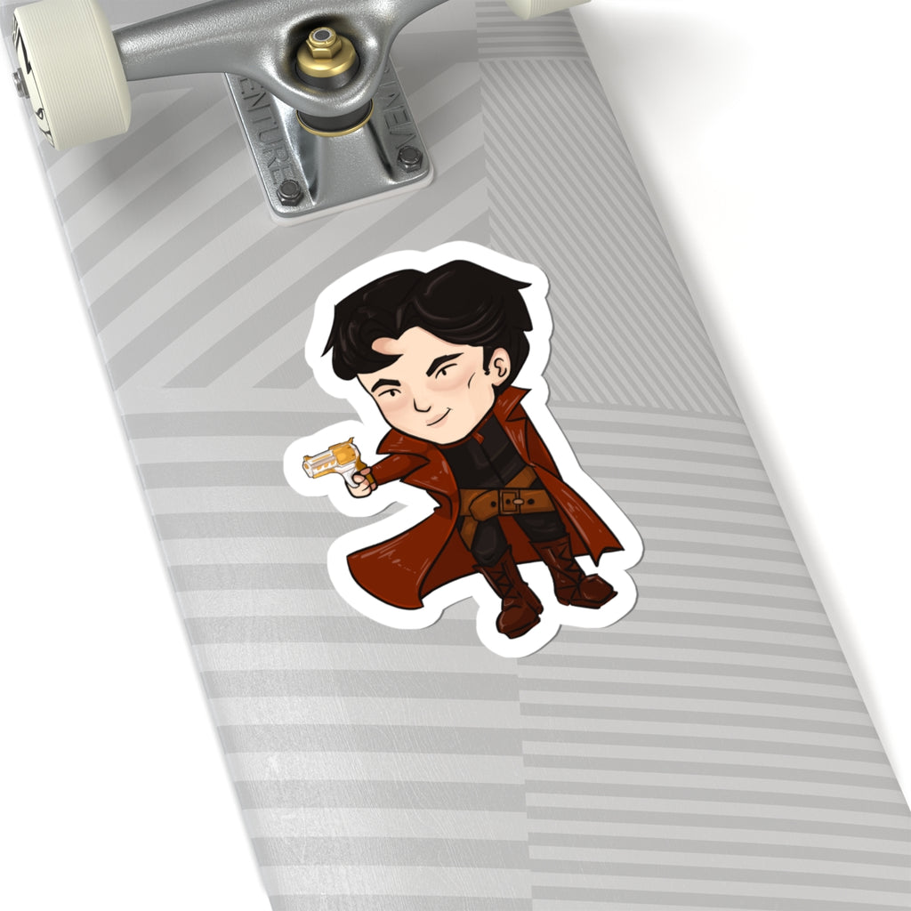 Grey Sticker (Chibi-Style)