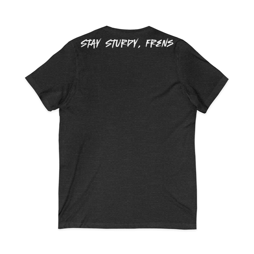Stay Sturdy, Frens Crest V-Neck Tee