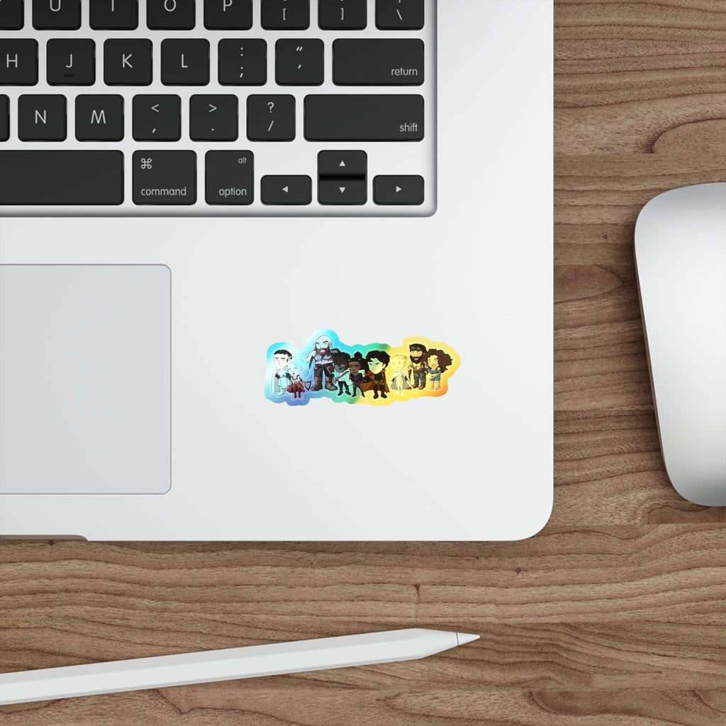 The Crew and Client Holographic Sticker (Chibi-Style)