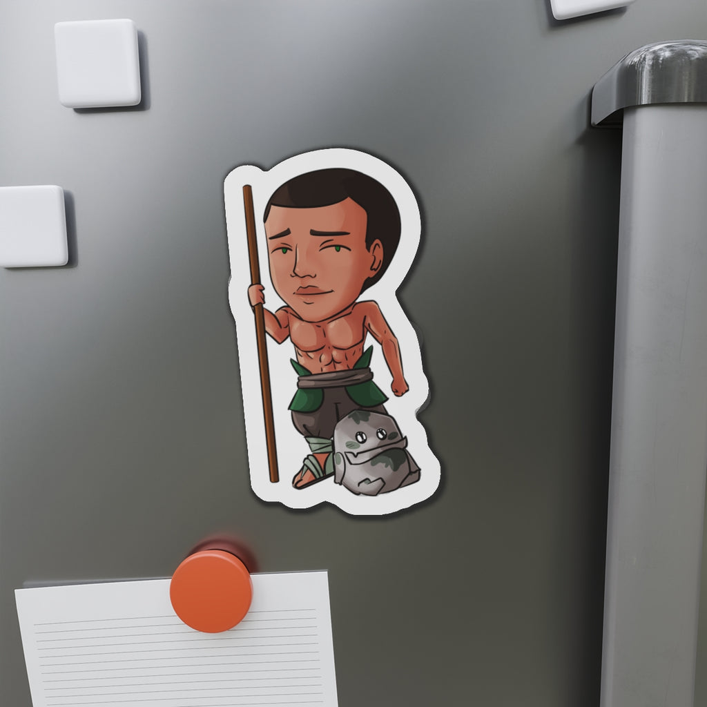 Eddie with Little Izzy Magnet (Chibi-Style)