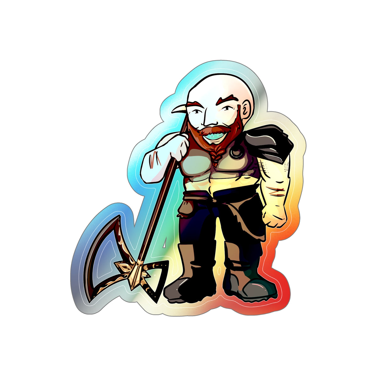 Mars Holographic Sticker (Chibi-Style)