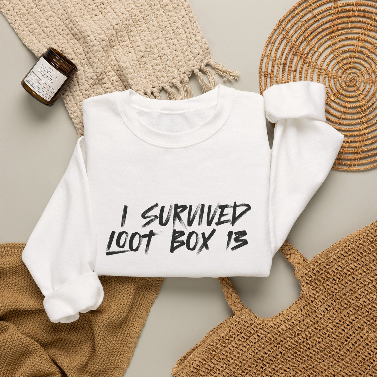 I Survived Loot Box 13 Crewneck Sweatshirt