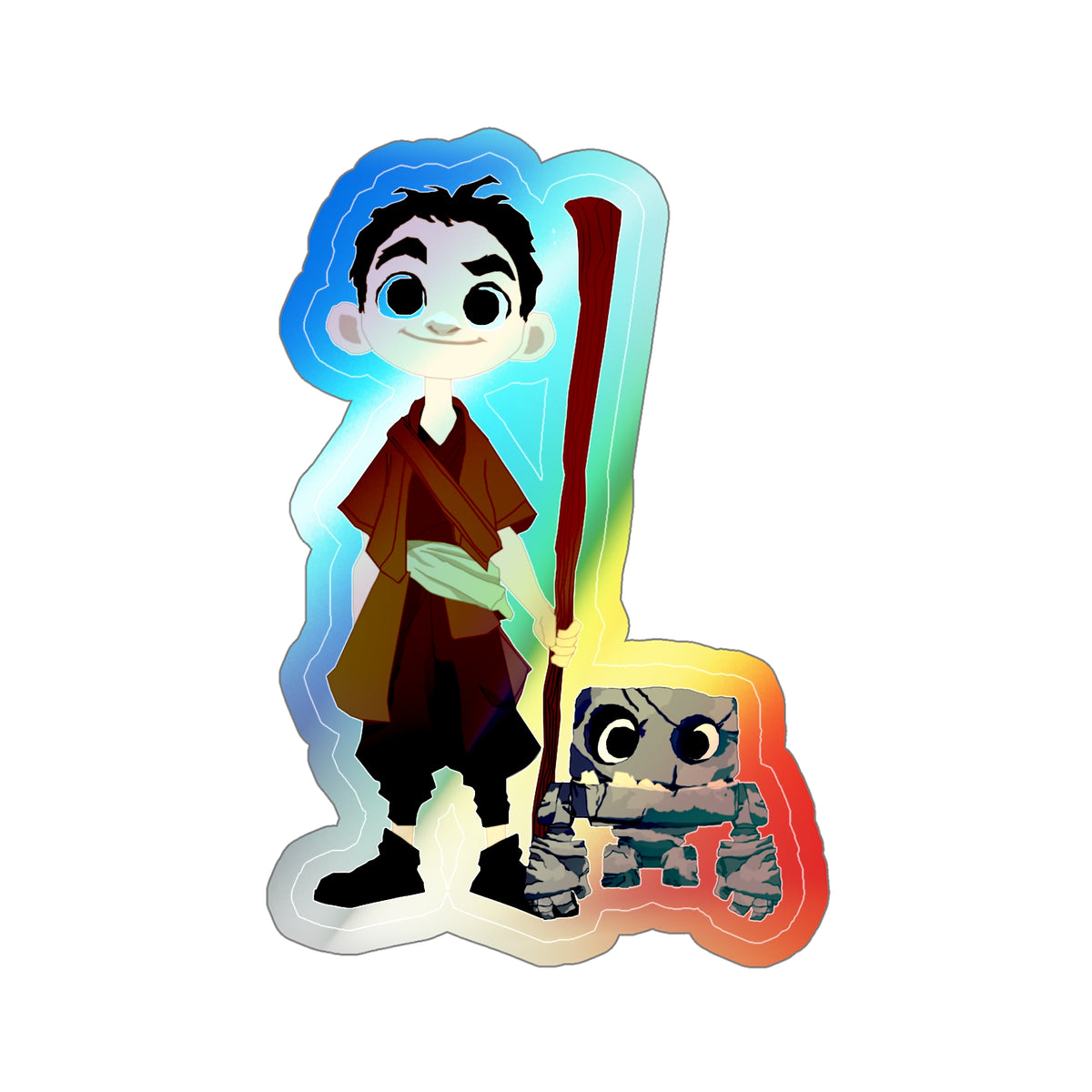 Eddie and Izzy Holographic Sticker (Kid Crew)