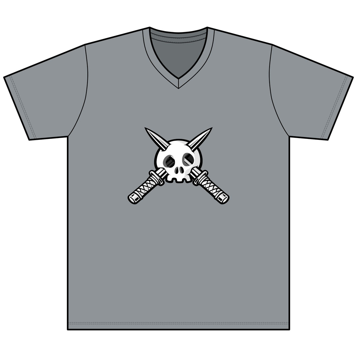 Trench Logo Heather V-Neck Tee