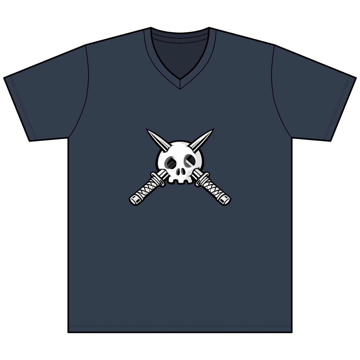 Trench Logo Heather V-Neck Tee