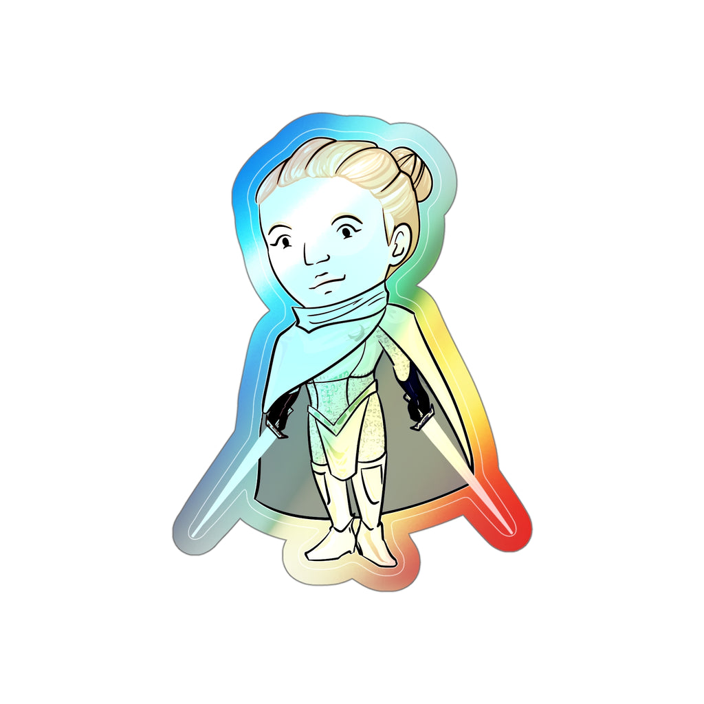 Dot Holographic Sticker (Chibi-Style)