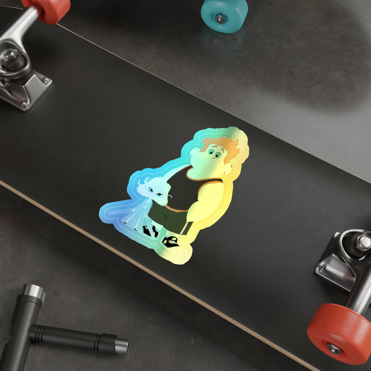 Mars and Dot Holographic Sticker (Kid Crew)