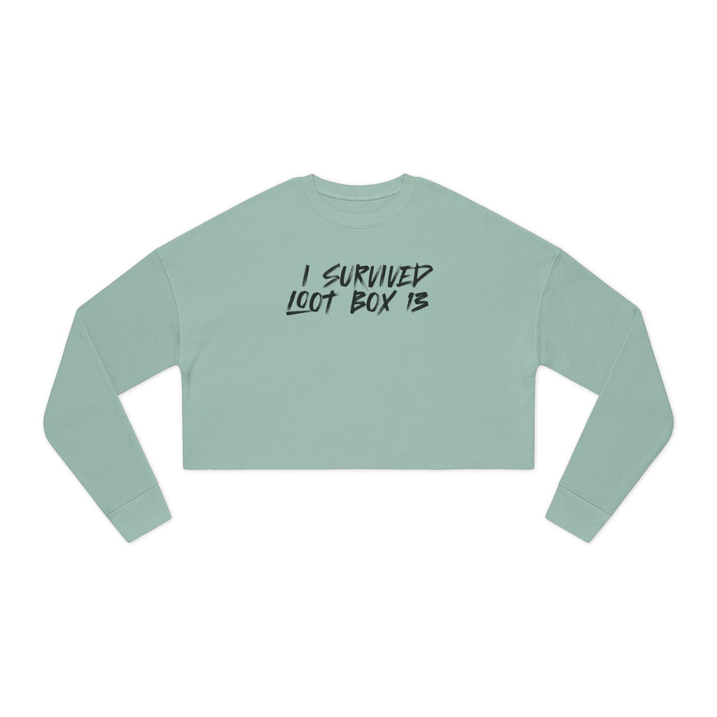 I Survived Loot Box 13 Cropped Sweatshirt