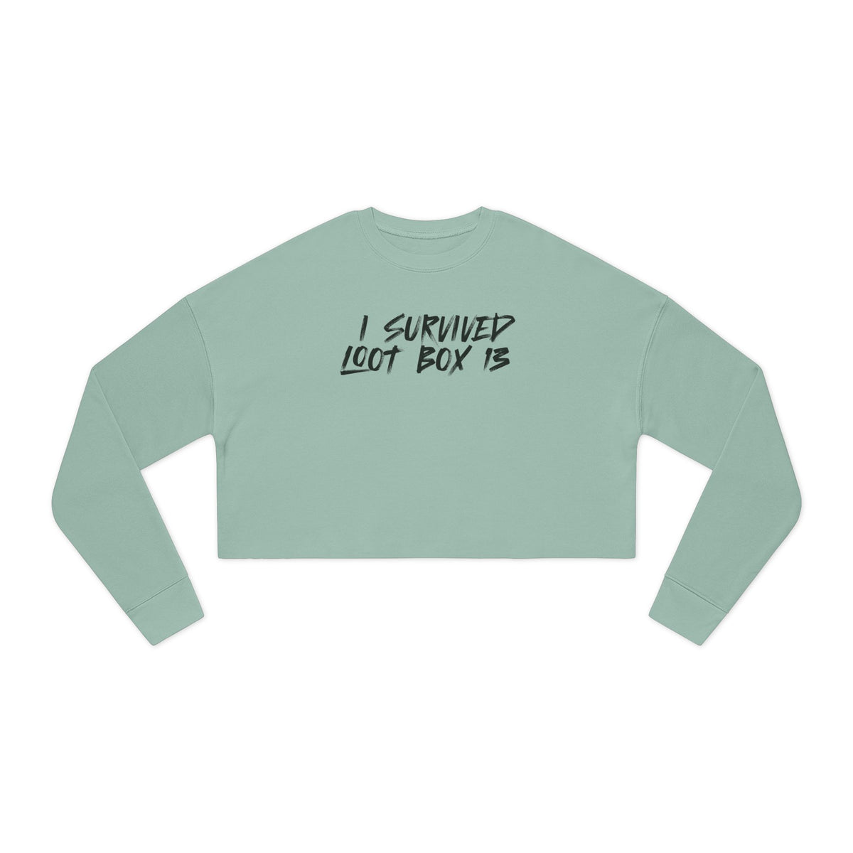 I Survived Loot Box 13 Cropped Sweatshirt