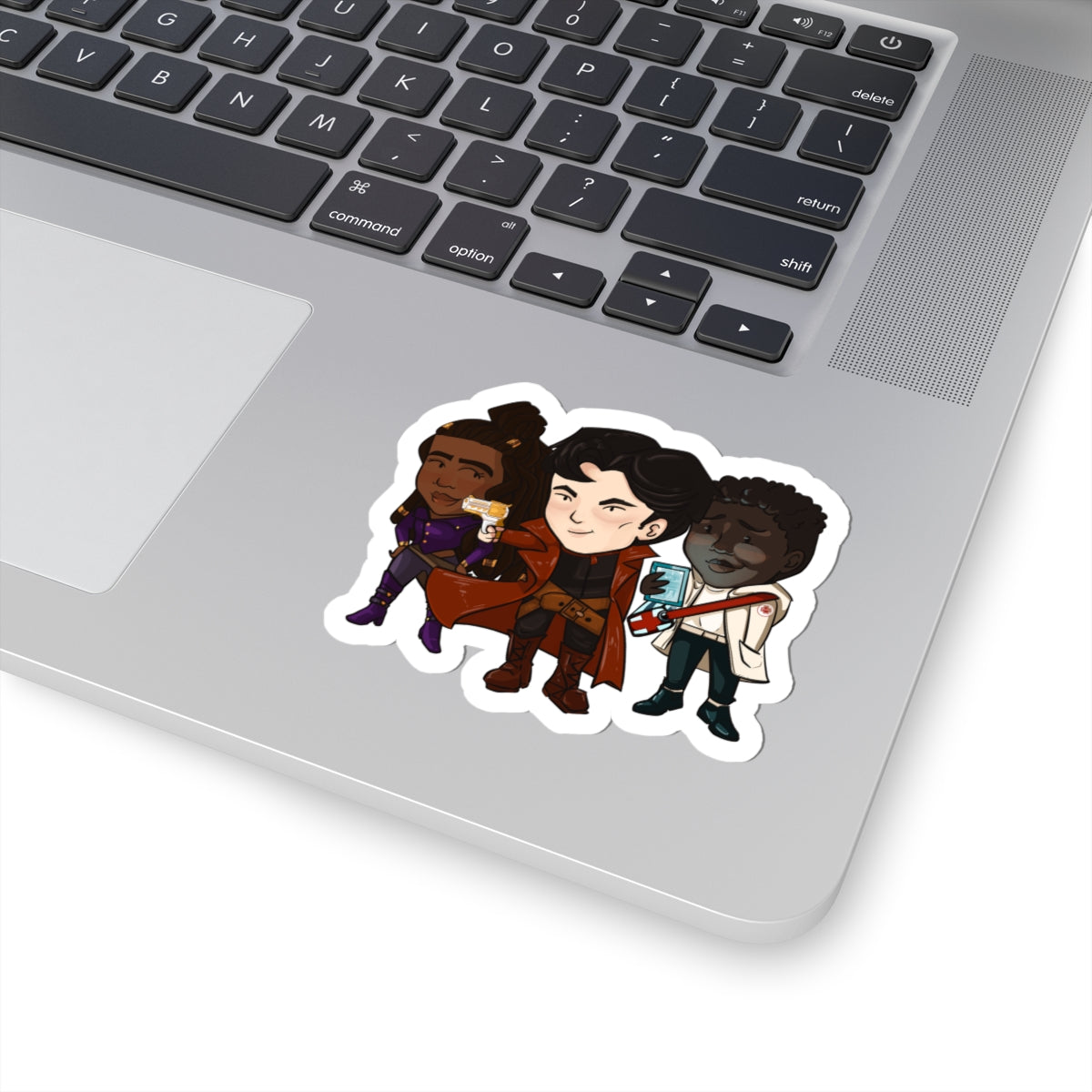 Grey, Minn, and Farlow Sticker (Chibi-Style)