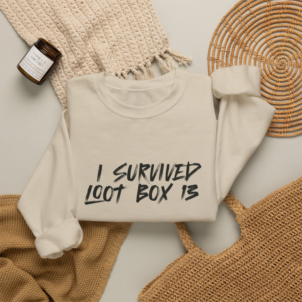 I Survived Loot Box 13 Crewneck Sweatshirt