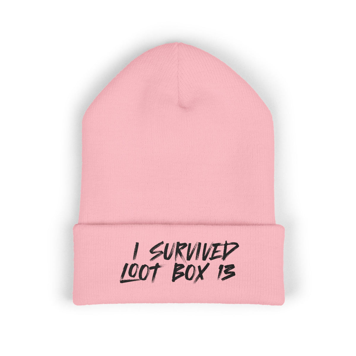 I Survived Loot Box 13 Embroidered Beanie