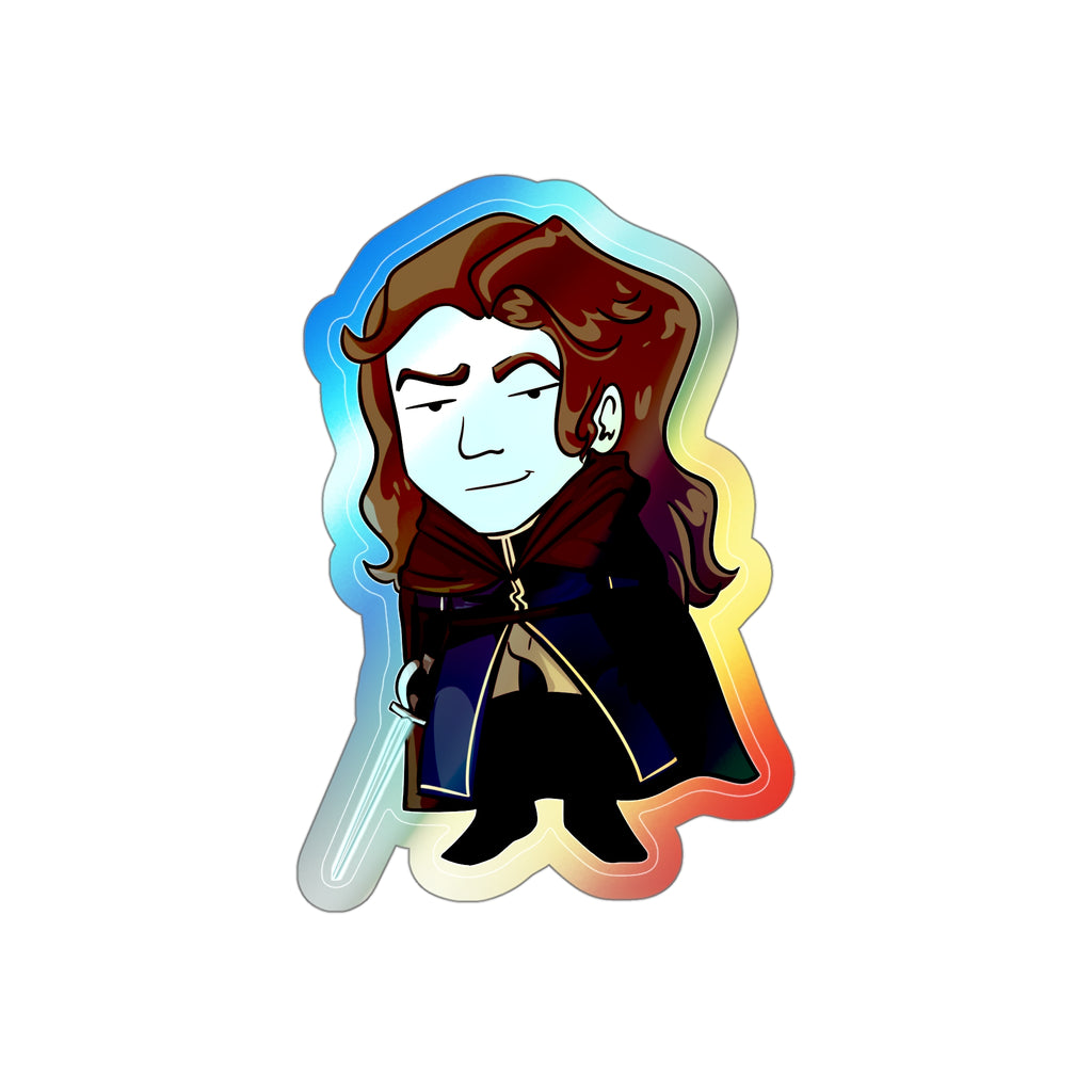 Cello Holographic Sticker (Chibi-Style)