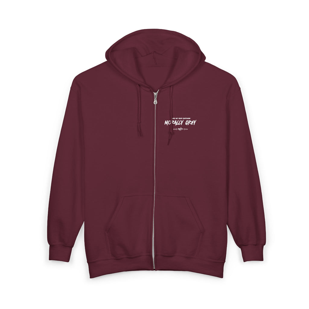 I Like My Ship Captains Morally Grey Zip Hoodie