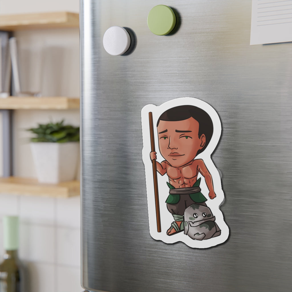 Eddie with Little Izzy Magnet (Chibi-Style)