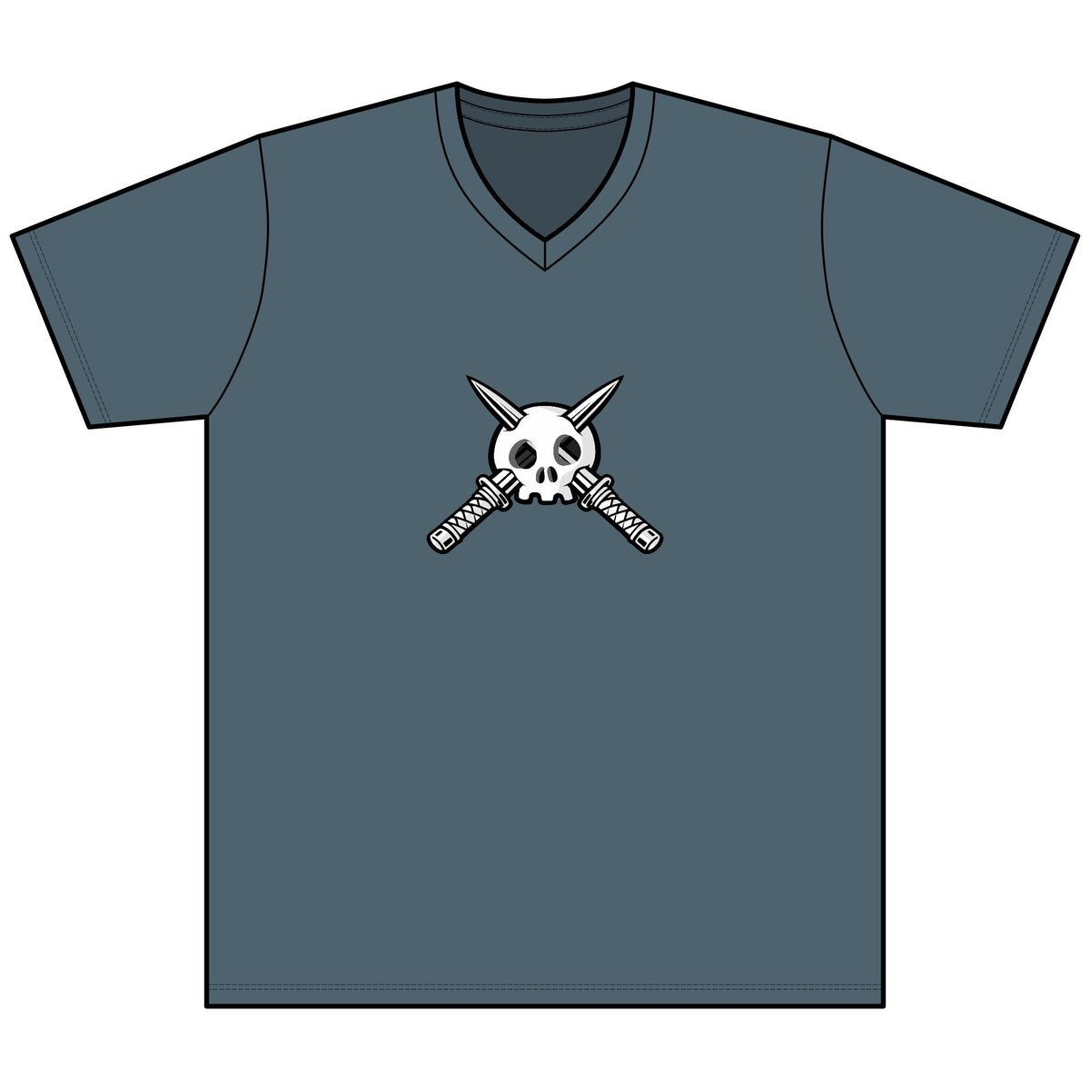 Trench Logo Heather V-Neck Tee