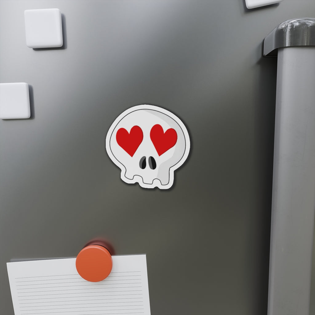 Heart-Eyes Skull Magnet