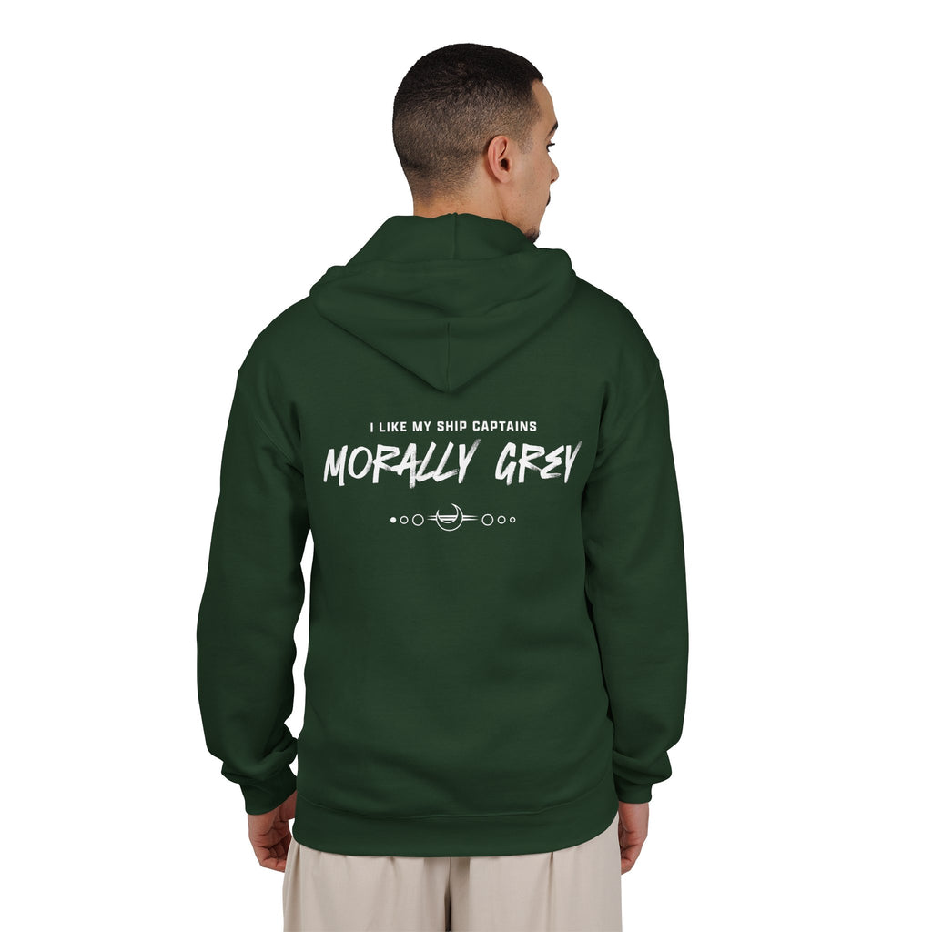 I Like My Ship Captains Morally Grey Zip Hoodie