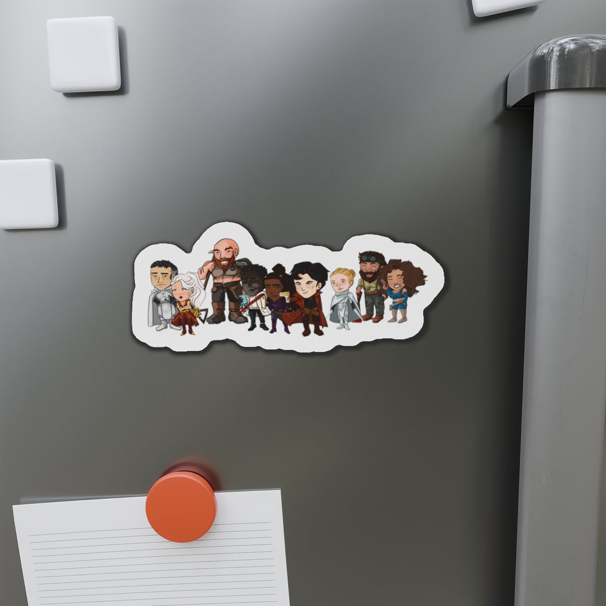 The Crew and Client Magnet (Chibi-Style)