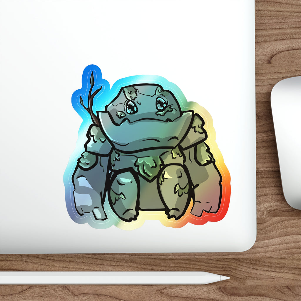 Big Izzy Holographic Sticker (Chibi-Style)