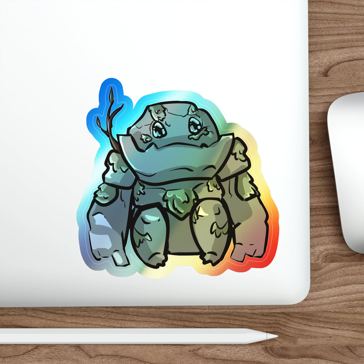 Big Izzy Holographic Sticker (Chibi-Style)