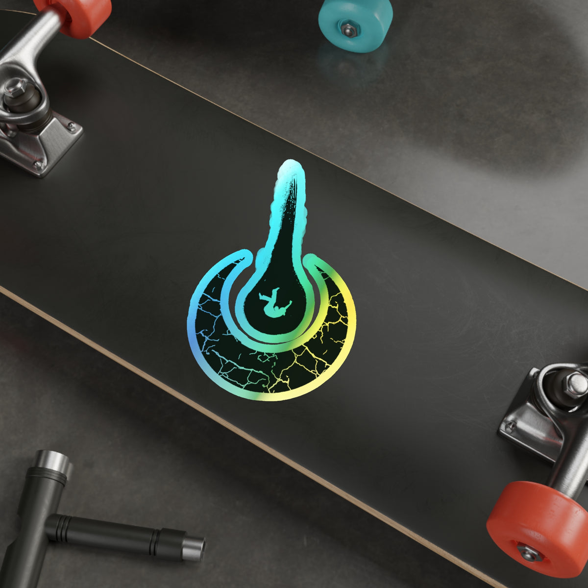 Maurice Africh Logo Holographic Sticker (Ink)