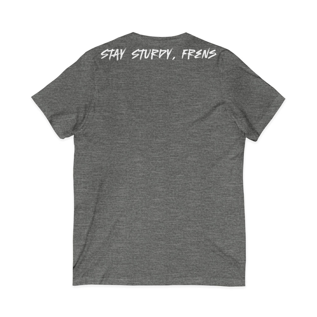 Stay Sturdy, Frens Crest V-Neck Tee