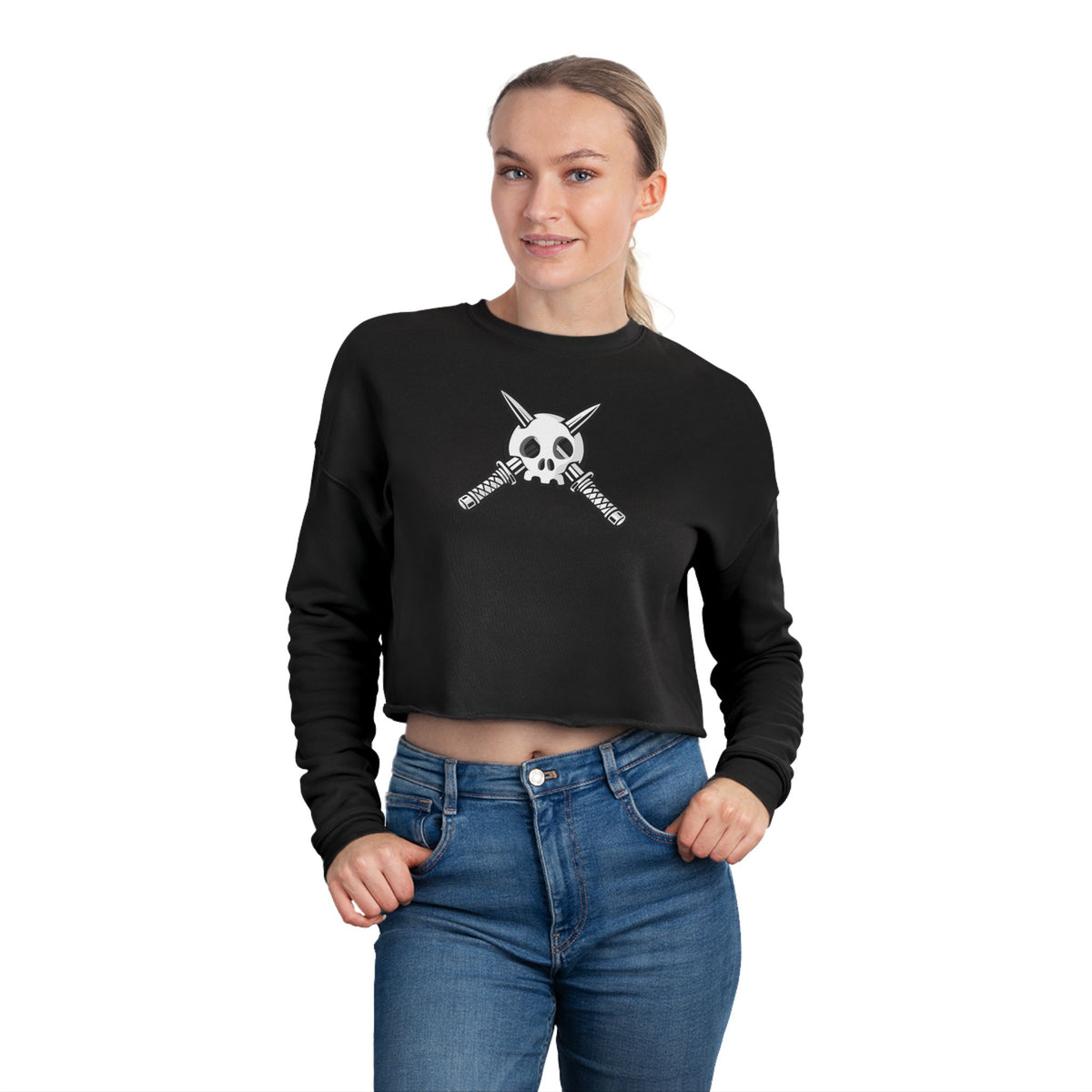 Trench Logo Cropped Sweatshirt