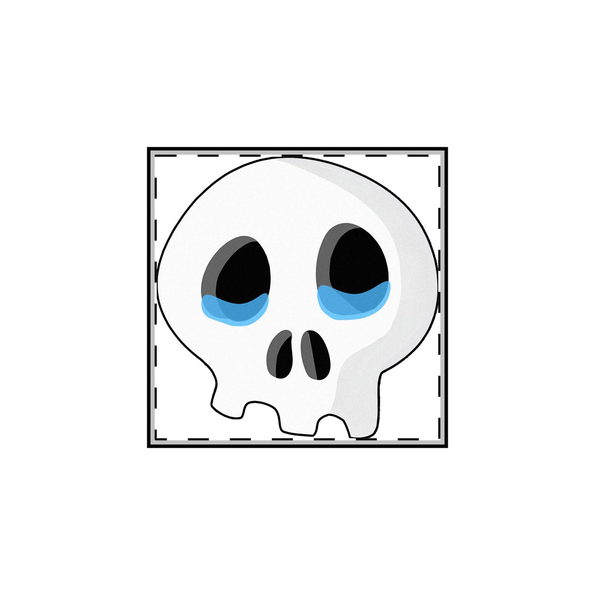 Sad Tears Skull Pin