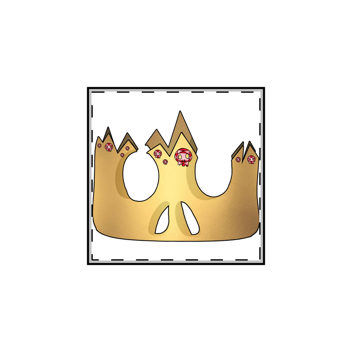 Crown Skull Pin