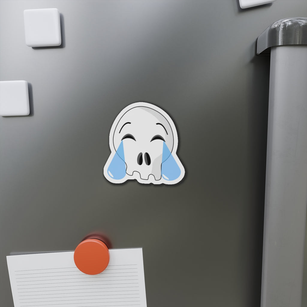 Laughing Crying Skull Magnet