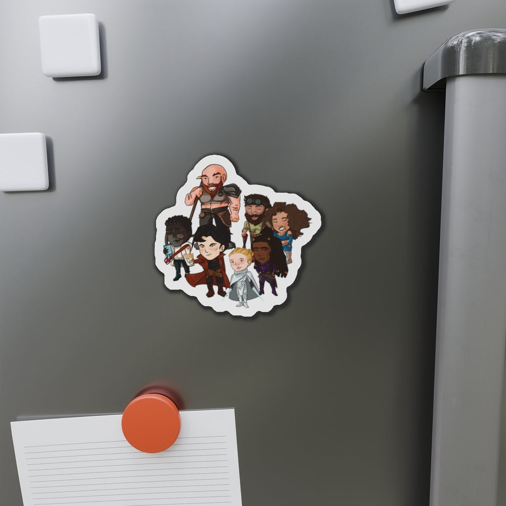 The Crew Huddle Magnet (Chibi-Style)