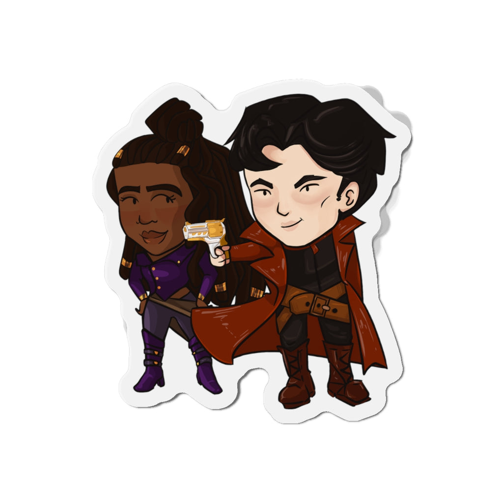 Grey and Minn Magnet (Chibi-Style)