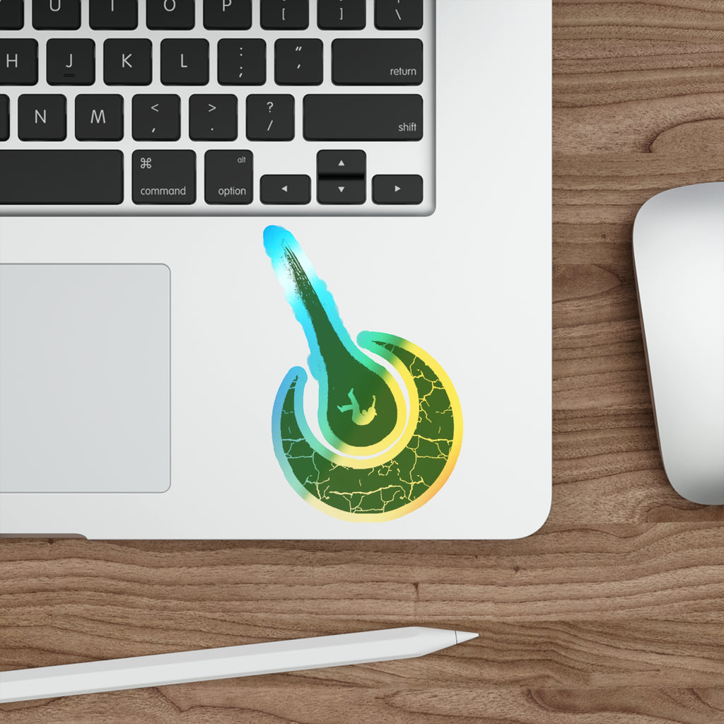 Maurice Africh Logo Holographic Sticker (Green)