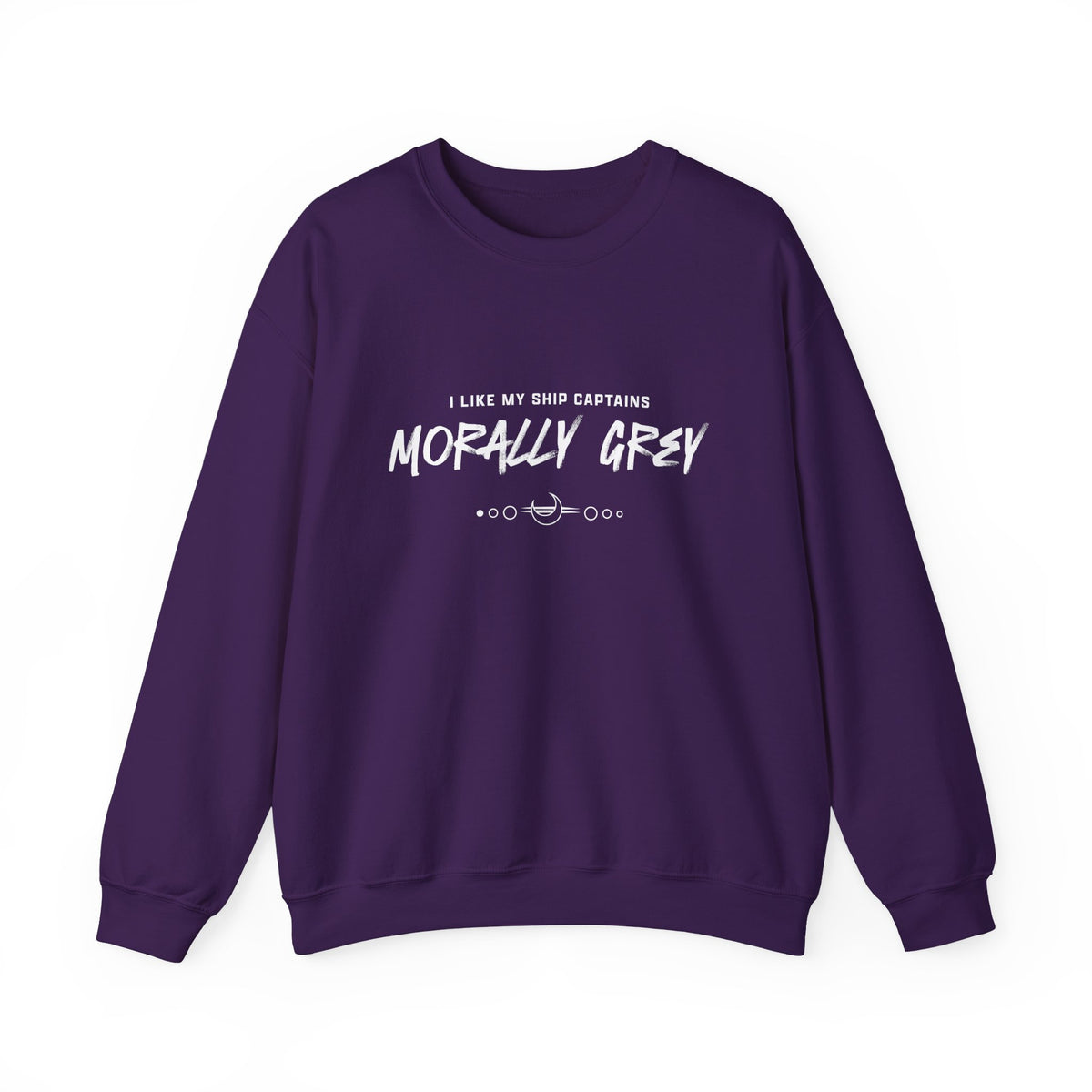 I Like My Ship Captains Morally Grey Crewneck Sweatshirt - Colors