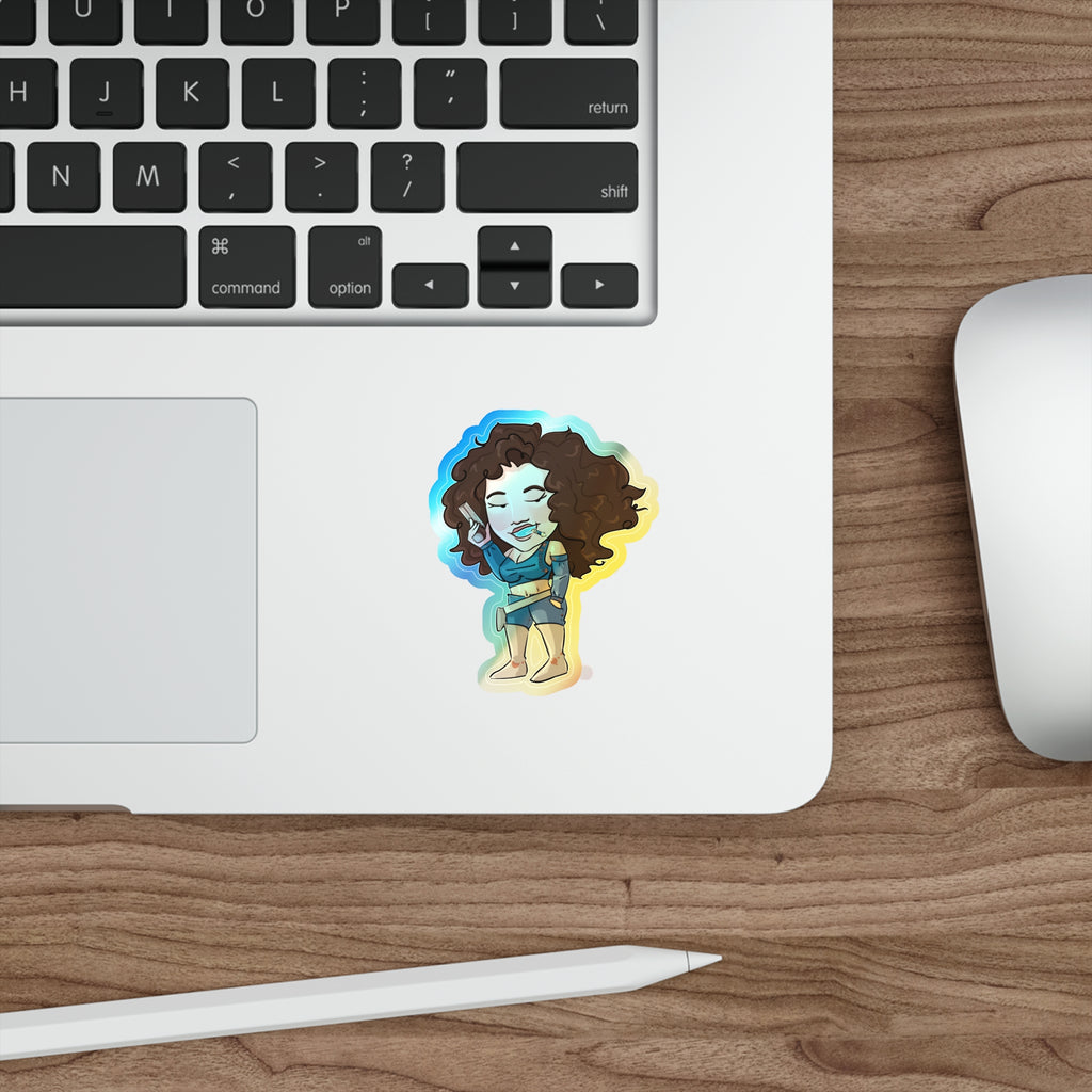 Willow Holographic Sticker (Chibi-Style)